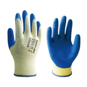 Găng tay phủ latex INXS L22110A chống trượt, sợi 10G